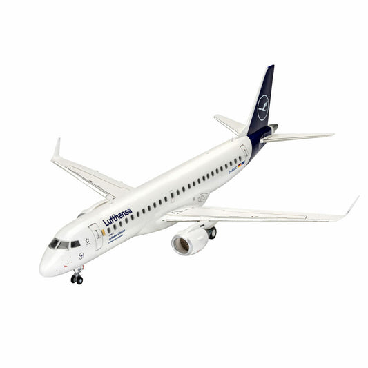 Revell Flugzeug-Modellbausatz Embraer 190 Lufthansa New Livery, 55 Teile, 1:144, 03883