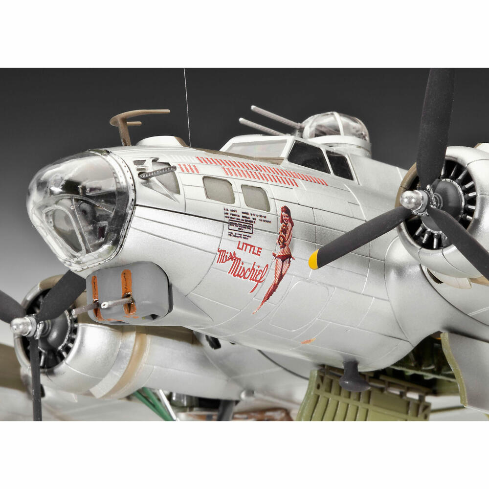 Revell Flugzeug-Modellbausatz B-17G Flying Fortress, Bomber, 237 Teile, 1:72, 04283