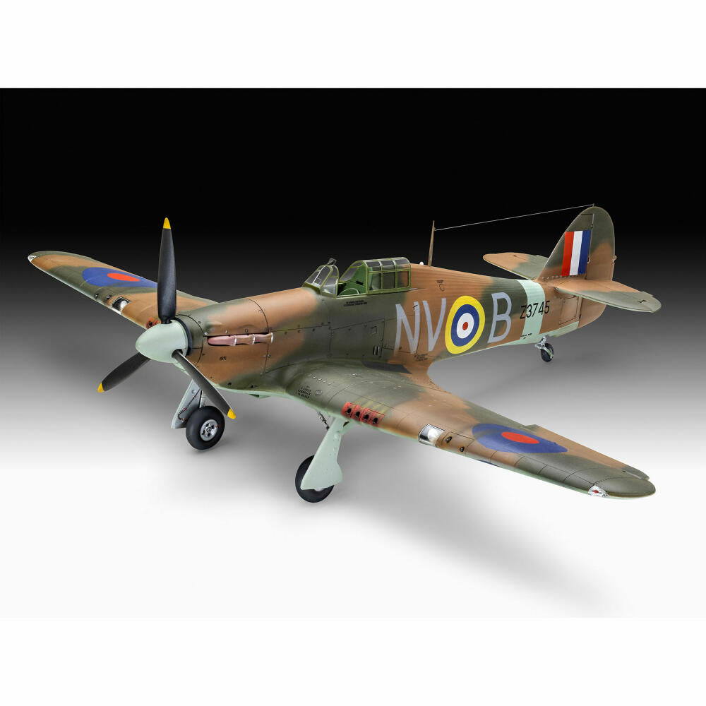 Revell Flugzeug-Modellbausatz Hawker Hurricane Mk IIb, 118 Teile, 1:32, 04968