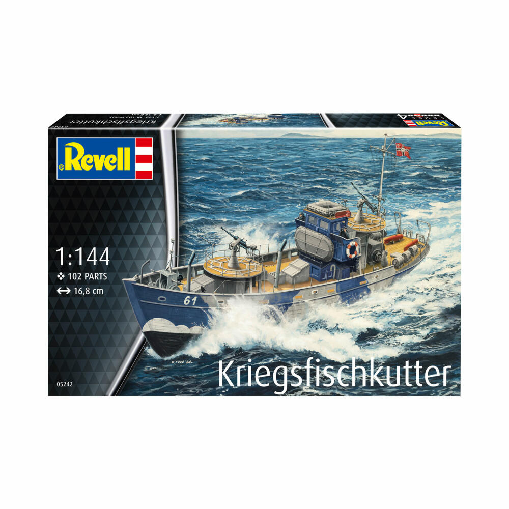 Revell Schiff-Modellbausatz Kriegsfischkutter KFK, 102 Teile, 1:144, 05242