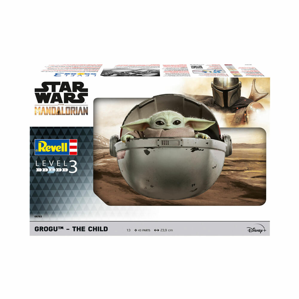 Revell Star Wars Modellbausatz The Mandalorian - Grogu - The Child, Figur, Baby Yoda, 43 Teile, 1:3, 06783