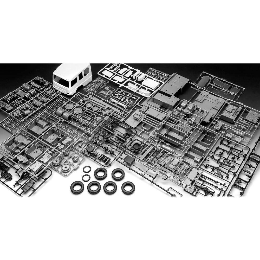 Revell Fahrzeug-Modellbausatz Schlingmann LF 20/16, Feuerwehrauto, 270 Teile, 1:24, 07404