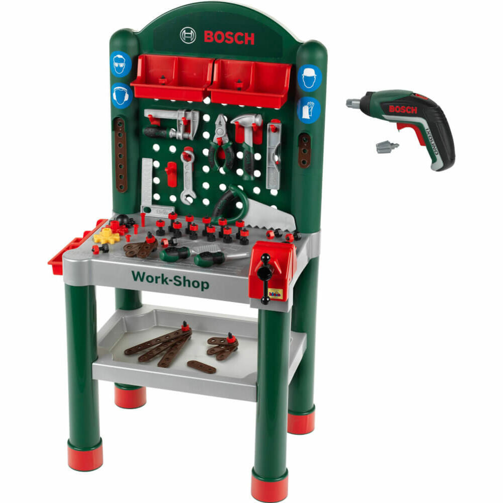 Theo Klein Bosch Workbench, incl. Ixolino, Children's Workbench, Tools, Children, from 3 years, 8314