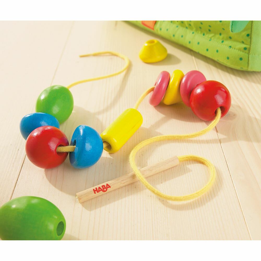 HABA Threading Toy Bambini Beads, Threading Game, Motor Skills Toy, Motor Skills, Toy, from 3 Years, 1001970001