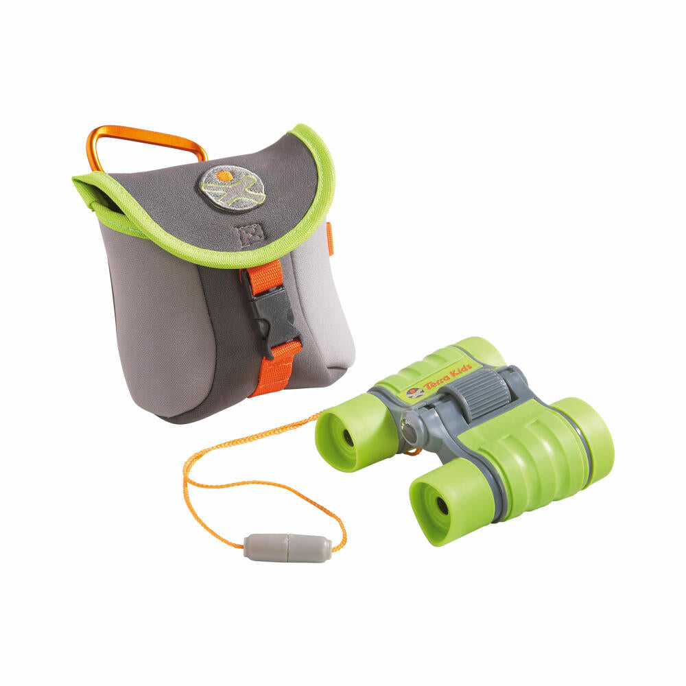 HABA Terra Kids Fernglas mit Tasche, 4-facher Vergrößerung, Kinderfernglas, Kinder, ab 6 Jahren, 1004132001
