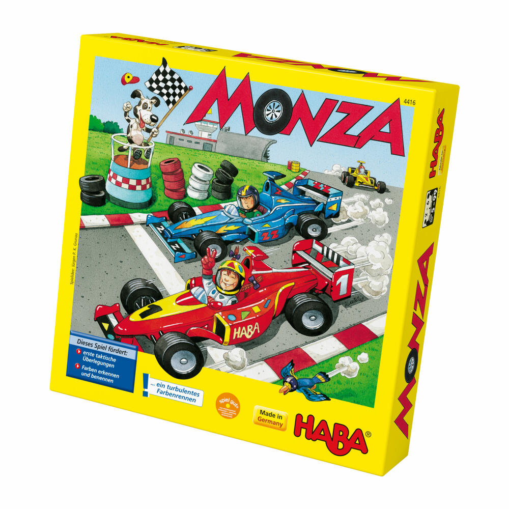 HABA Monza, dice game, running game, children's game, dice game, games, 4416