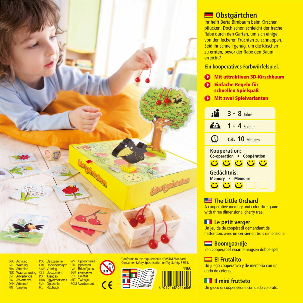 HABA Fruit Garden, Thinking Game, Dice Game, Children's Game, Games, Toys, 4460