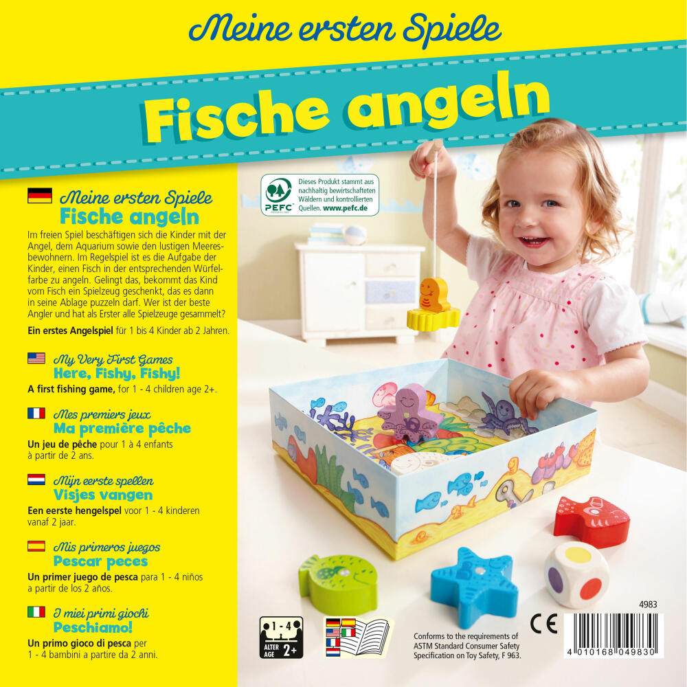 HABA My First Games Fish Fishing, Skill Game, Children's Game, Children's Game, 4983