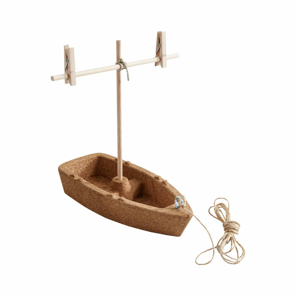 HABA Terra Kids Korkboot-Bausatz, Boot, Segelboot, Kinder, Spielzeug, ab 6 Jahren, 1304244001