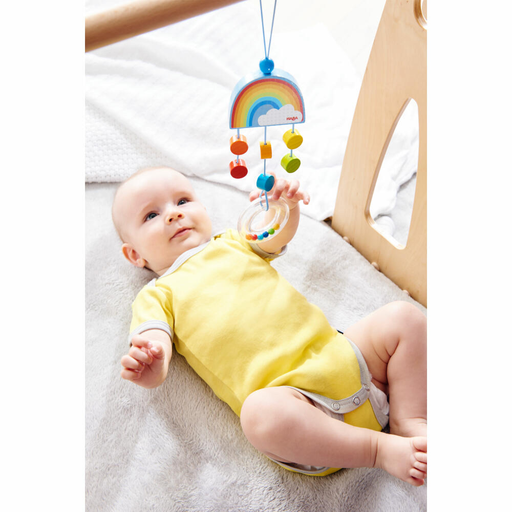 HABA Hanging Figure Rainbow, Pendant, Baby Seat, Cot, Toy, from 6 Months, 2011624001