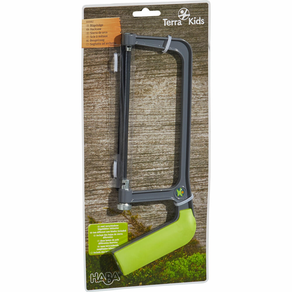 HABA Terra Kids Bügelsäge, Säge, Kindersäge, Werkzeug, Kinder, ab 6 Jahren, 1304482001