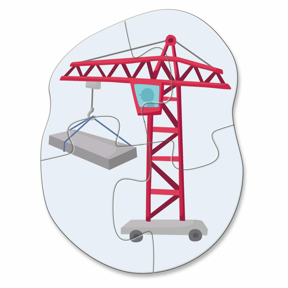 HABA 4 first puzzles - construction site, children's puzzle, children's puzzle, from 2 years, 1306181001