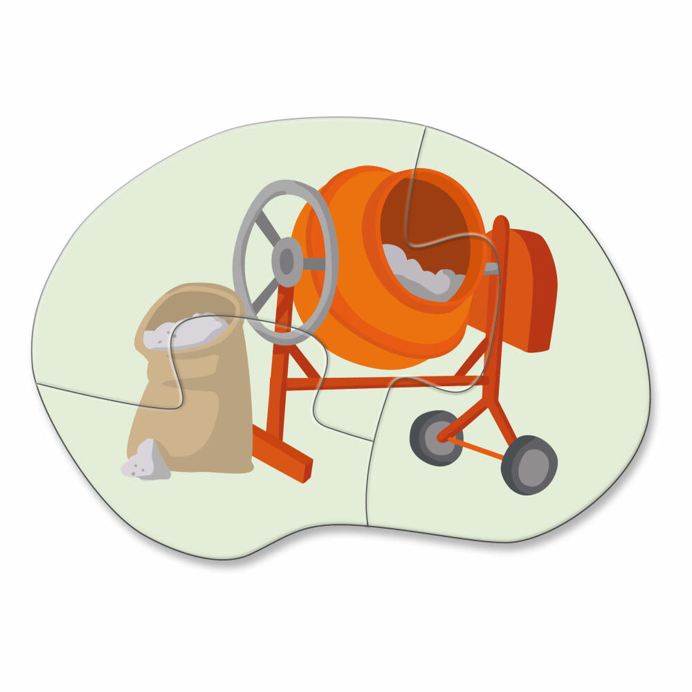 HABA 4 first puzzles - construction site, children's puzzle, children's puzzle, from 2 years, 1306181001