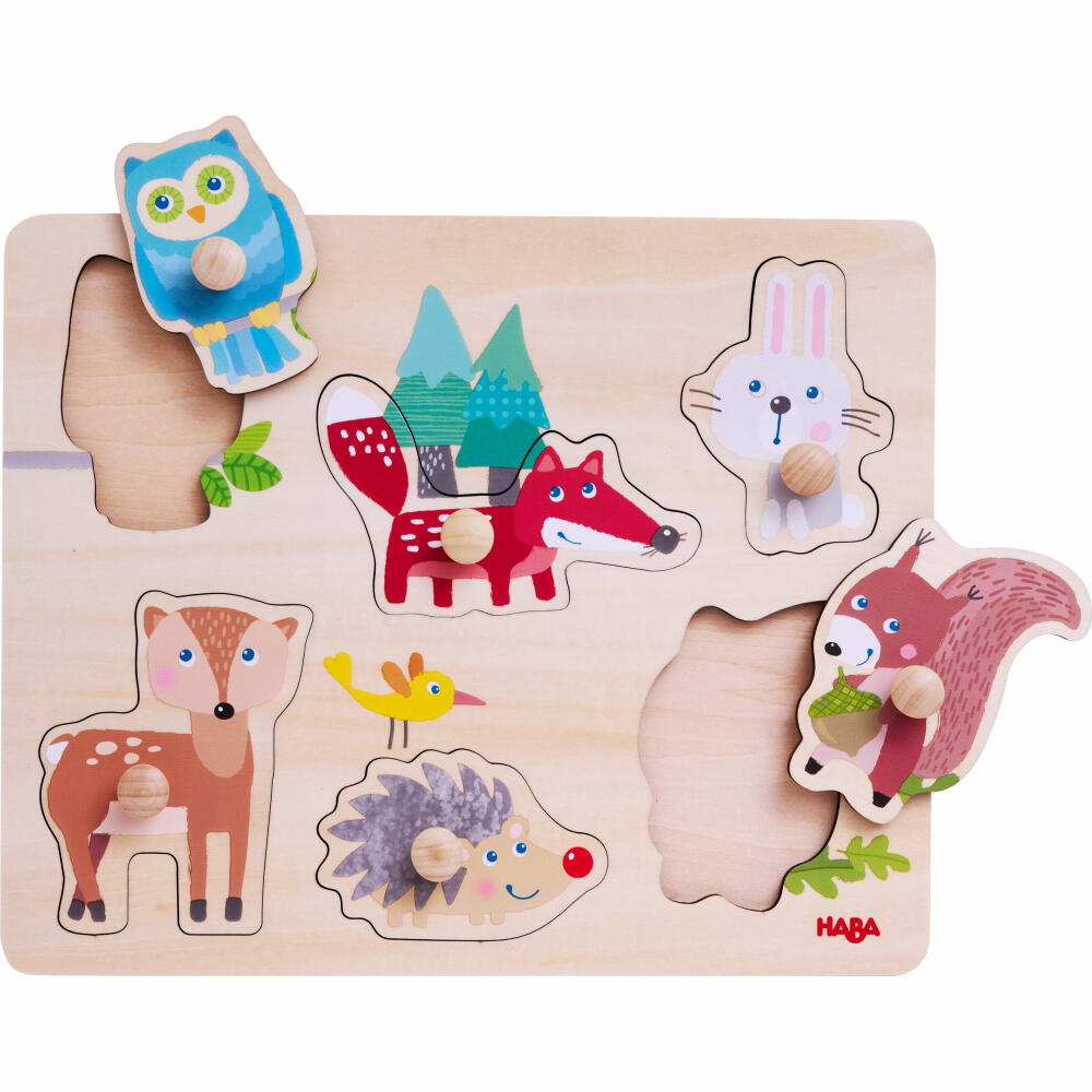 HABA Grasping Puzzle Forest Animals, Children's Puzzle, Puzzle, Children, from 12 months, 1306542001