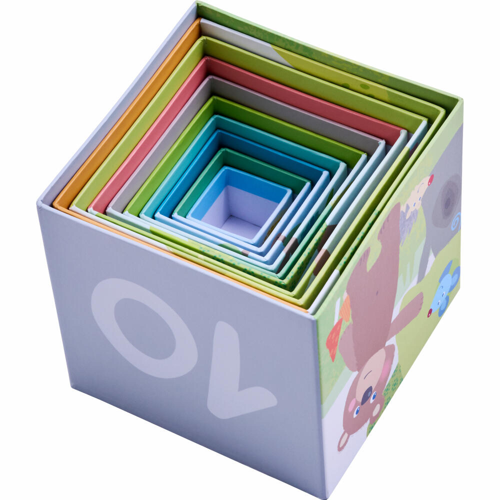 HABA stacking cubes forest friends, stacking game, stacking toy, toy, from 12 months, 1306546001