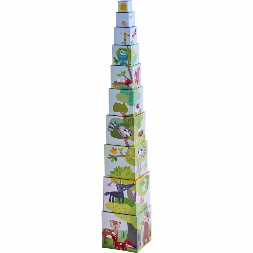 HABA stacking cubes forest friends, stacking game, stacking toy, toy, from 12 months, 1306546001