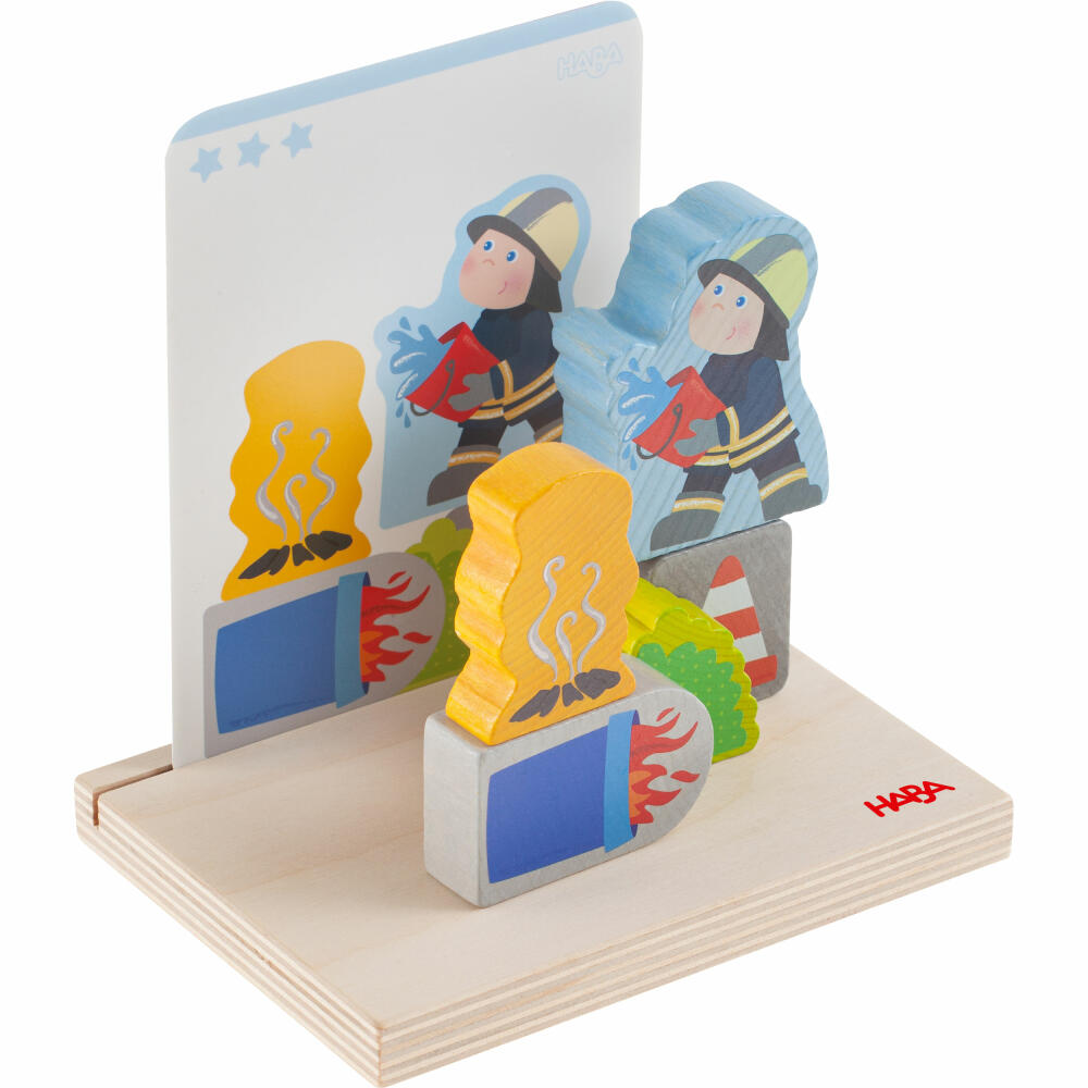 HABA stacking toy fire brigade, stacking game, children's game, toy, from 18 months, 1306706001