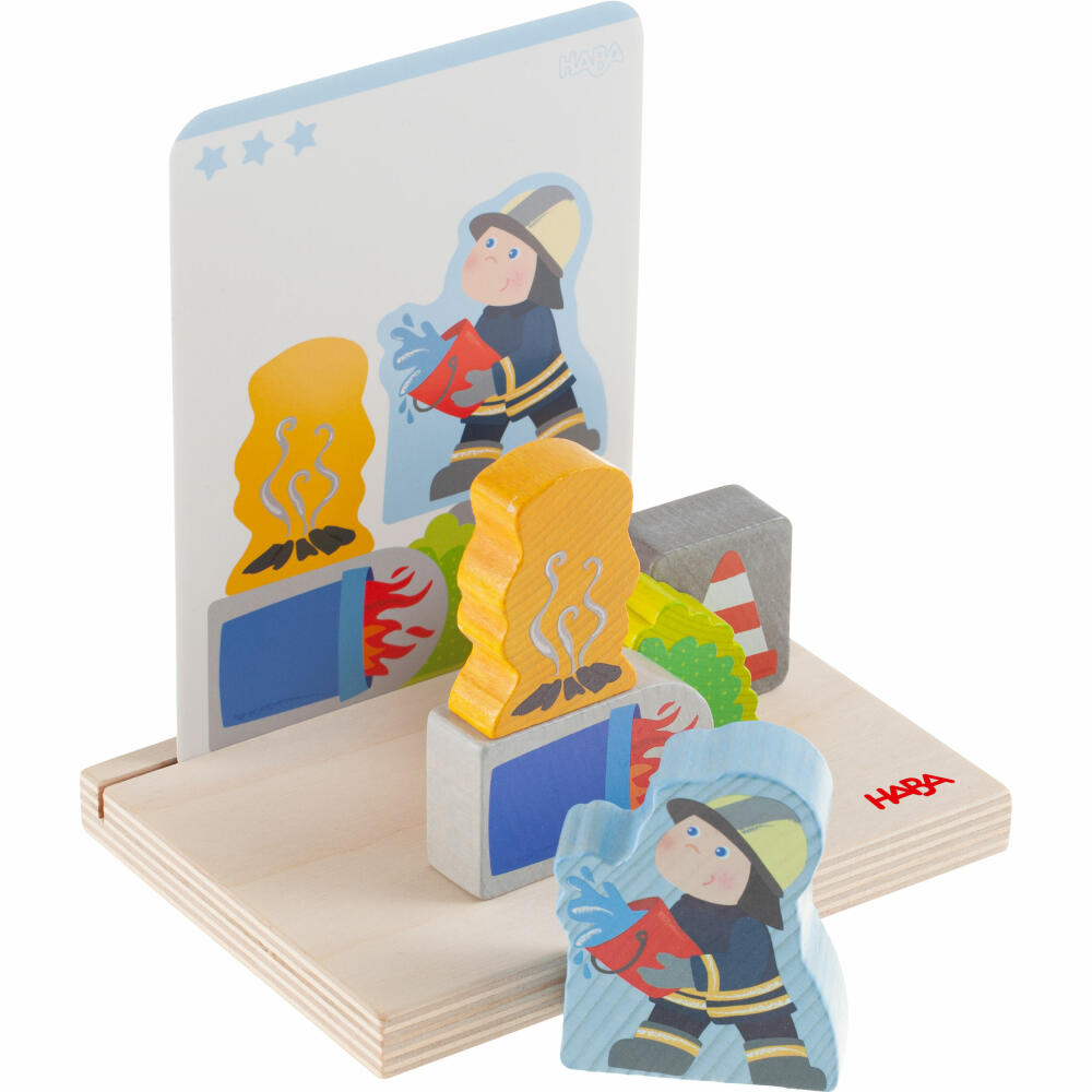 HABA stacking toy fire brigade, stacking game, children's game, toy, from 18 months, 1306706001