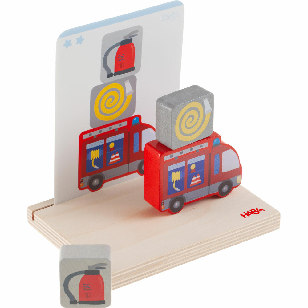 HABA stacking toy fire brigade, stacking game, children's game, toy, from 18 months, 1306706001