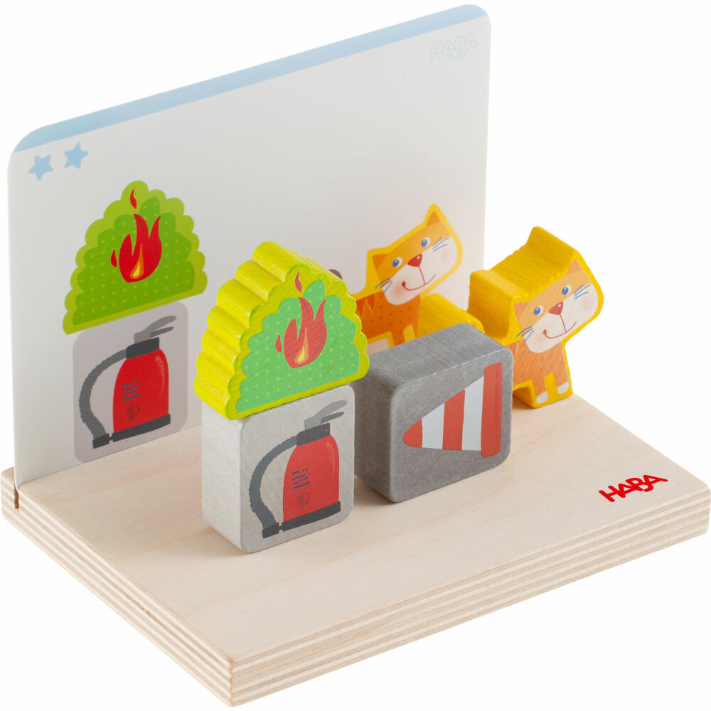 HABA stacking toy fire brigade, stacking game, children's game, toy, from 18 months, 1306706001
