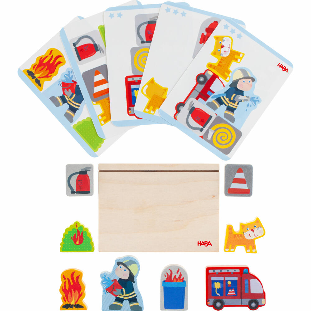HABA stacking toy fire brigade, stacking game, children's game, toy, from 18 months, 1306706001