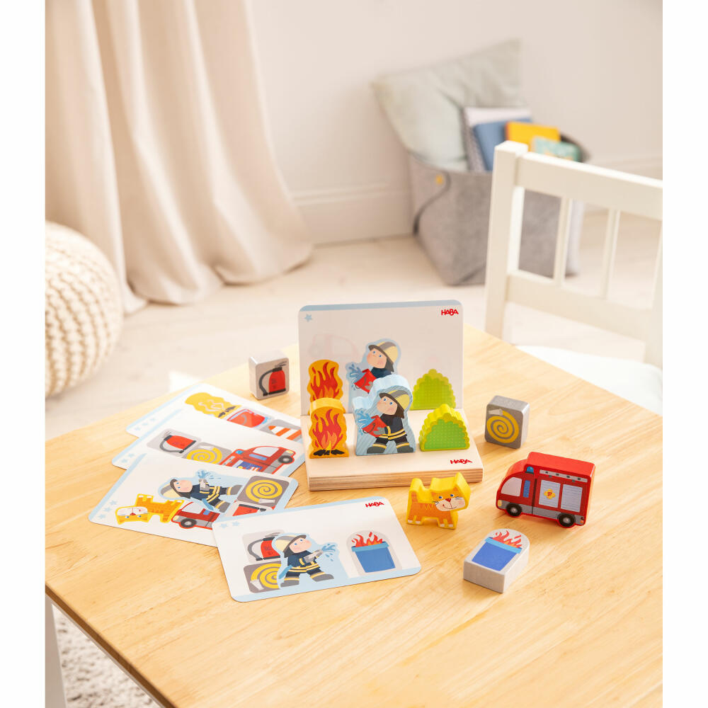 HABA stacking toy fire brigade, stacking game, children's game, toy, from 18 months, 1306706001