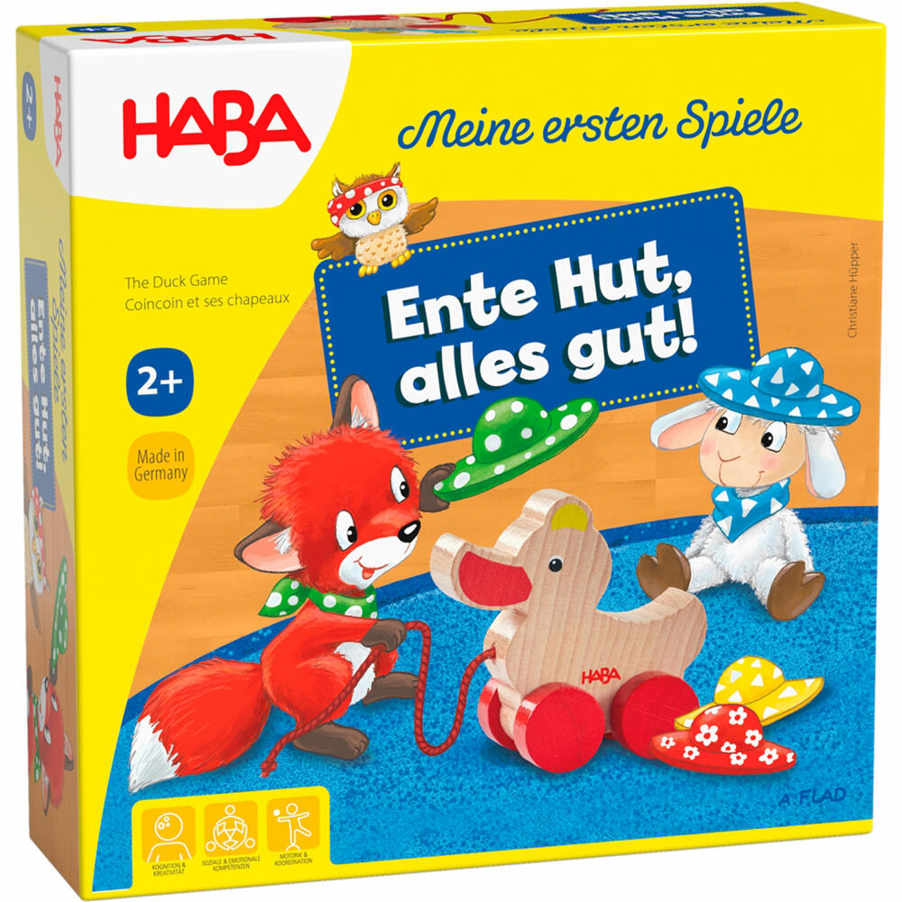 HABA My first games - Duck Hat, everything's fine!, matching game, children's game, from 2 years, 1307050001