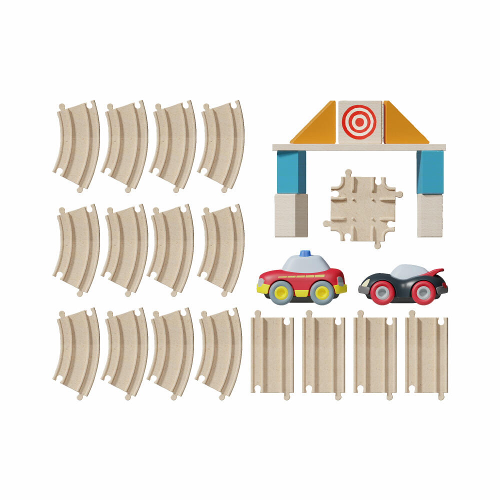 HABA Cars Meine erste Rennbahn, mit 2 Autos, Rennstrecke, Spielzeug, Kinder, ab 2 Jahren, 2011834001