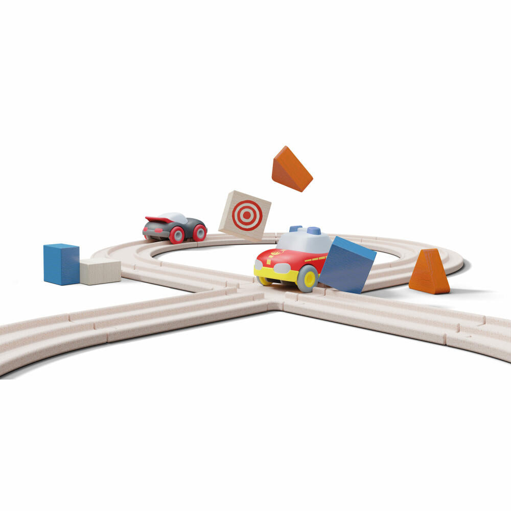 HABA Cars Meine erste Rennbahn, mit 2 Autos, Rennstrecke, Spielzeug, Kinder, ab 2 Jahren, 2011834001