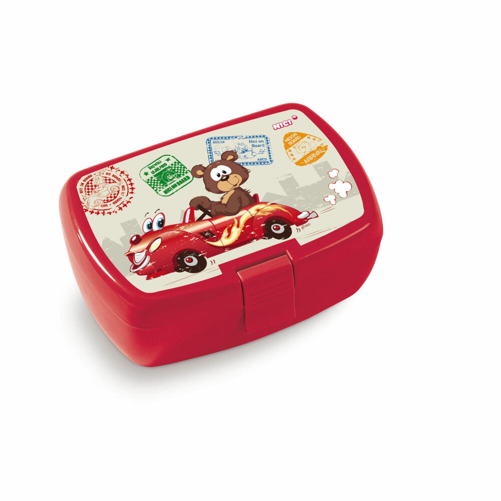 NICI lunch box NICI on Board, breakfast box, lunch box, 2020 design, plastic, colorful, 18x12.5x6.5 cm, 45458