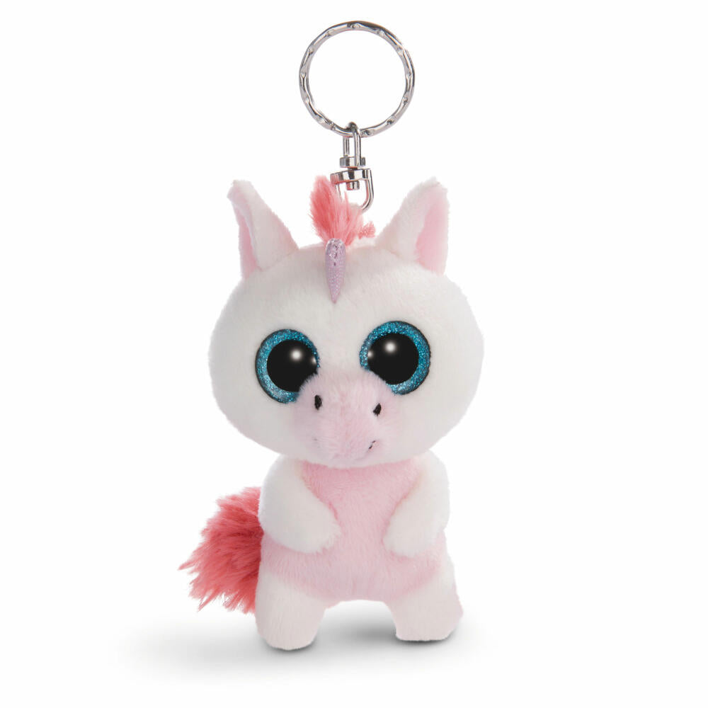 NICI Glubschis Keyring Unicorn Milky-Fee, Dangling, Plush, Polyester, White, 9 cm, 45551