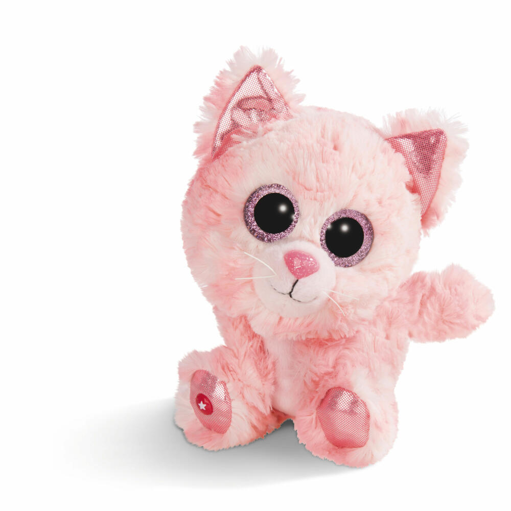 NICI Glubschis Plüschtier Katze Dreamie, Schlenker, Plüsch, Polyester, Pink, 15 cm, 45554