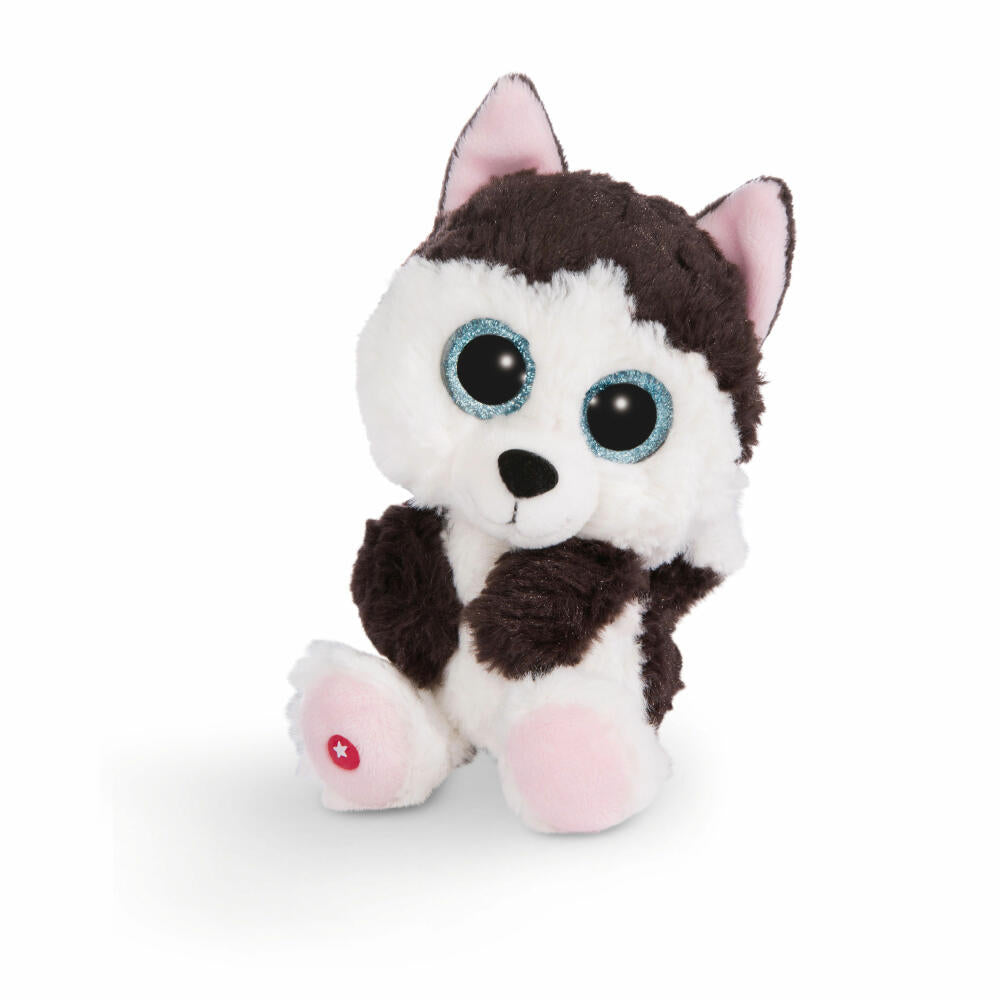 NICI Glubschis Plüschtier Husky Barkley, Schlenker, Plüsch, Polyester, Grau, 15 cm, 45558