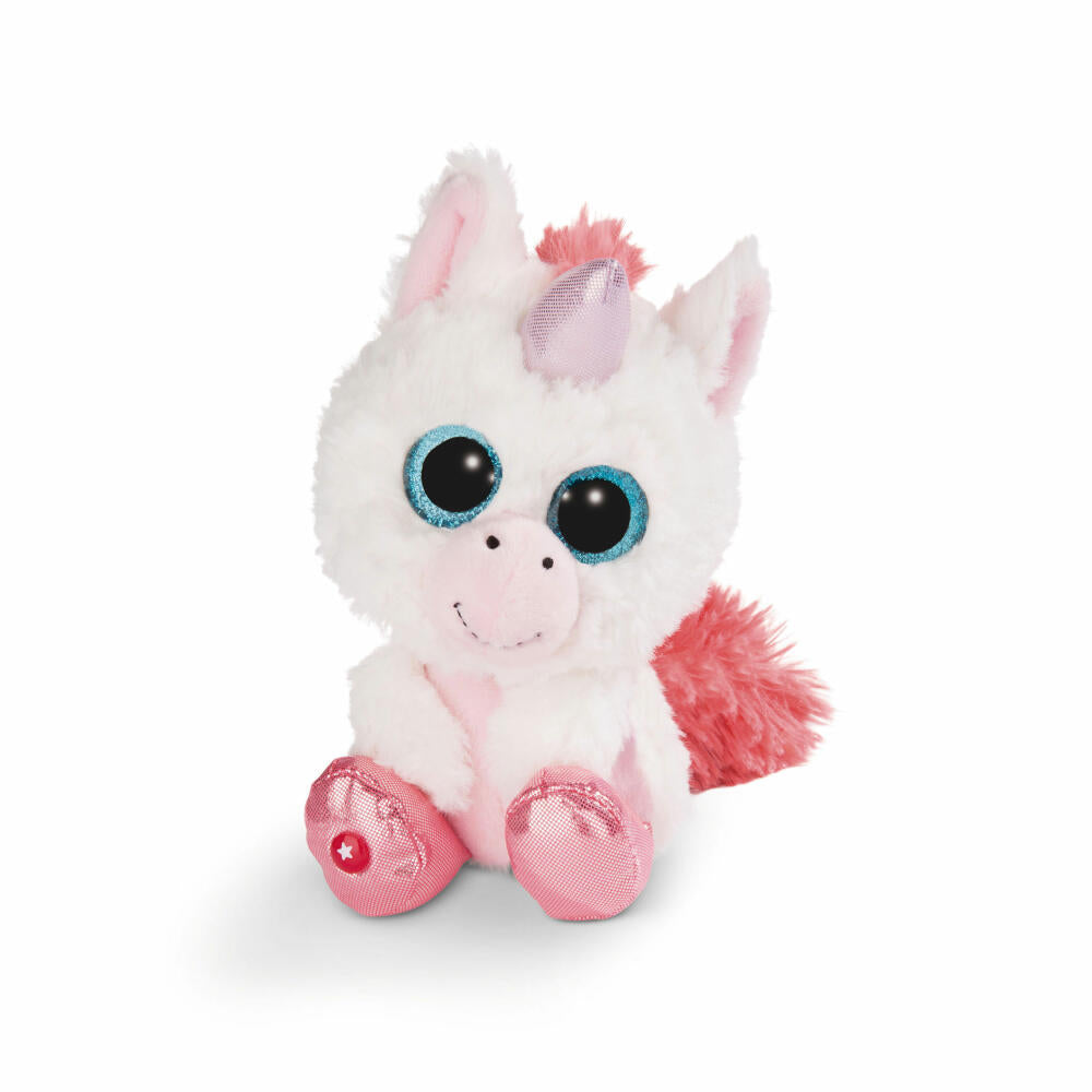 NICI Glubschis Plüschtier Einhorn Milky-Fee, Schlenker, Plüsch, Polyester, Weiß, 15 cm, 45563