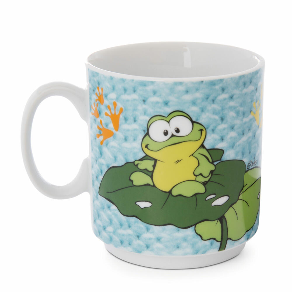 NICI Classic Bär Kindertasse Bär und Frosch, Porzellantasse, Kinder Tasse, Teetasse, Becher, 250 ml, 47619