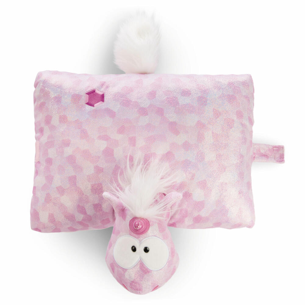 NICI Theodor and Friends Kuscheltierkissen Einhorn Pink Diamond, Kuscheltier Kissen, Kuschelkissen, 40 x 30 cm, 47636