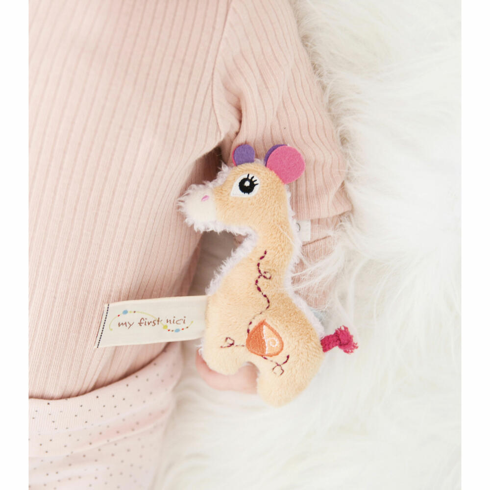 NICI My First NICI Rasselarmband Giraffe Sasuma, Rassel Armband, Greifspielzeug, Greifling, Baby, 11 x 6 cm, 48036