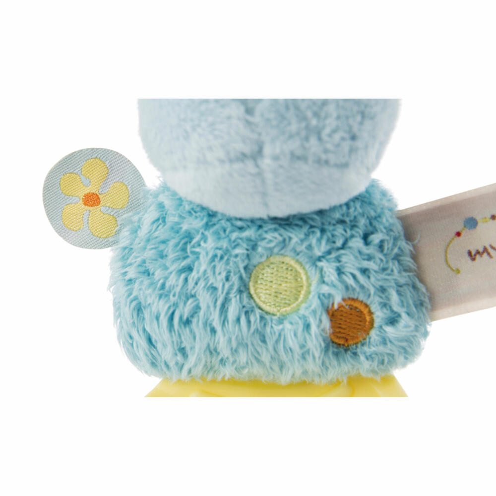 NICI My First NICI Beißring Nashorn Manuffi, Kauring, Greifing, Greifspielzeug, Zahnungshilfe, Baby, 12 cm, 48042