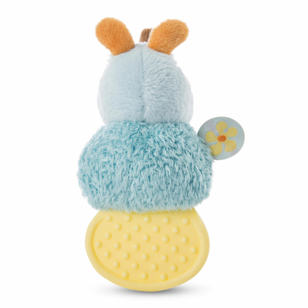 NICI My First NICI Beißring Nashorn Manuffi, Kauring, Greifing, Greifspielzeug, Zahnungshilfe, Baby, 12 cm, 48042