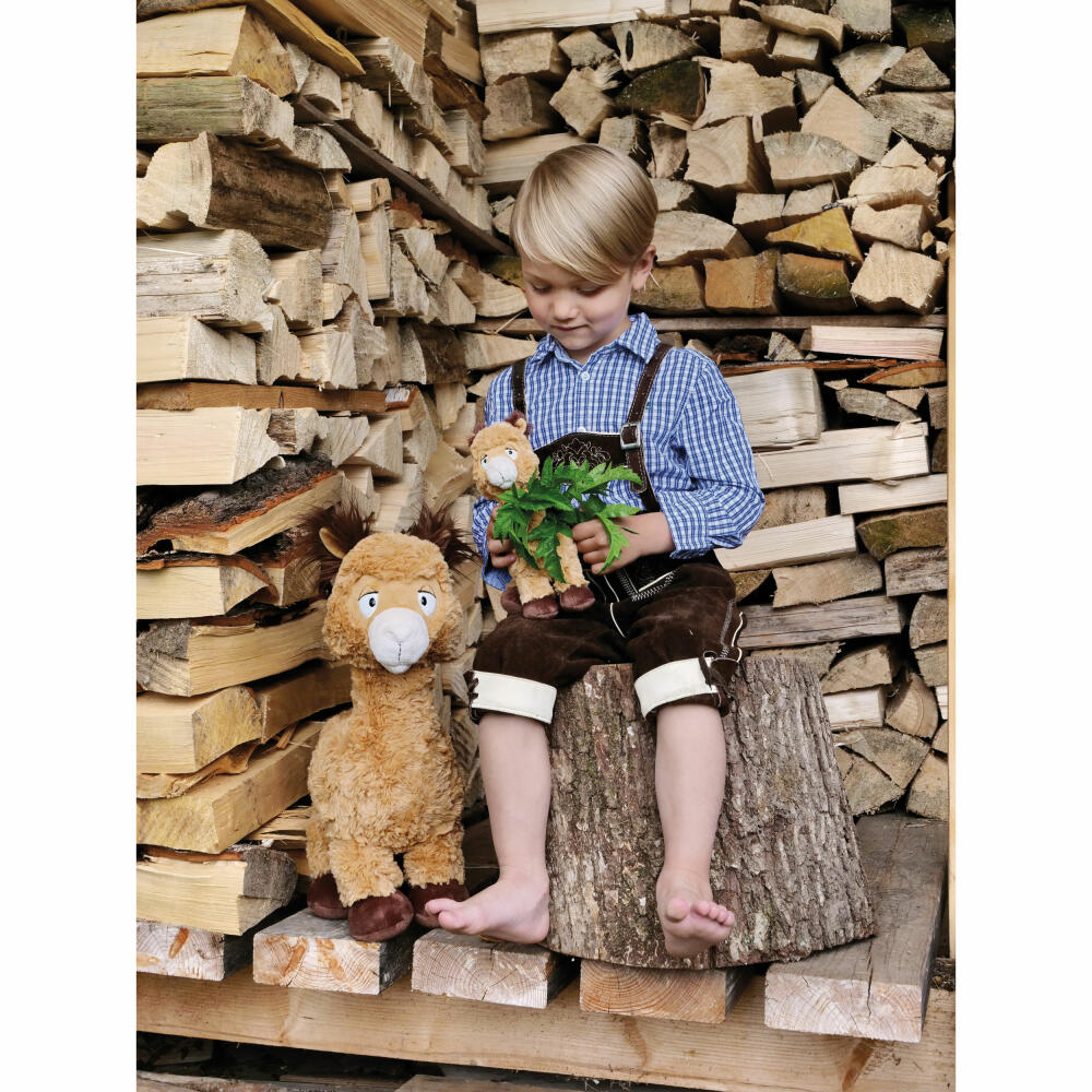 NICI Green Alpaca & Friends Alpaca Al Paka Standing, Cuddly Toy, Plush Toy, Stuffed Toy, 48 cm, 48608