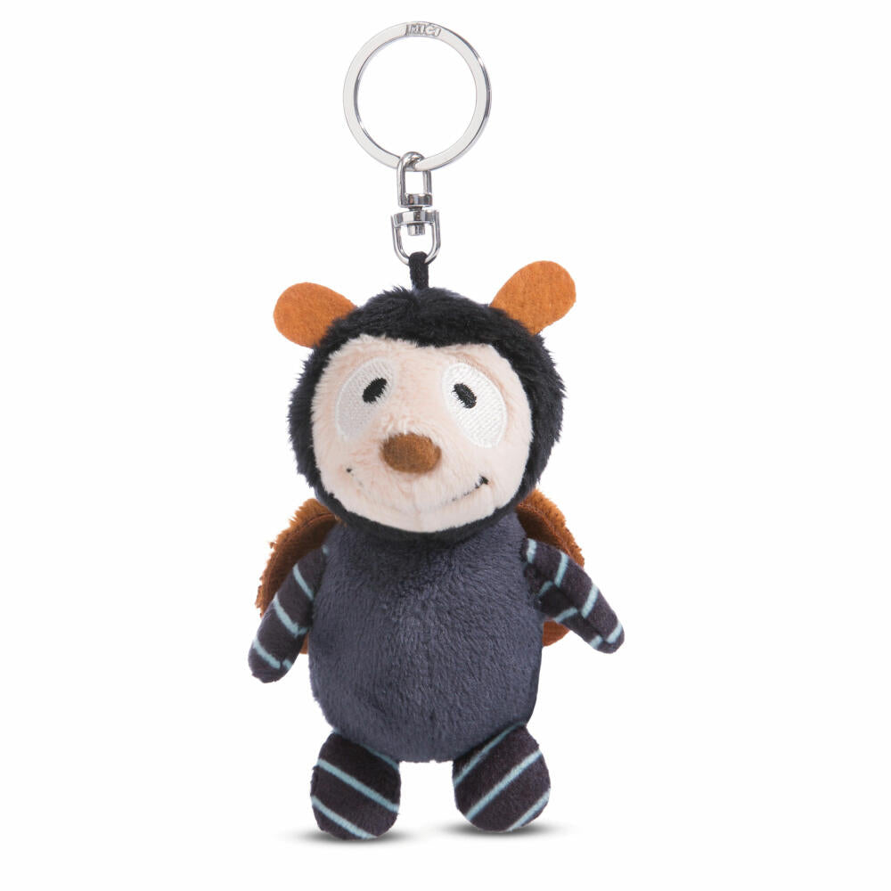 NICI Green Classic Bear Maybug Bille Keyring, Key Pendant, Lucky Charm, 10 cm, 48771