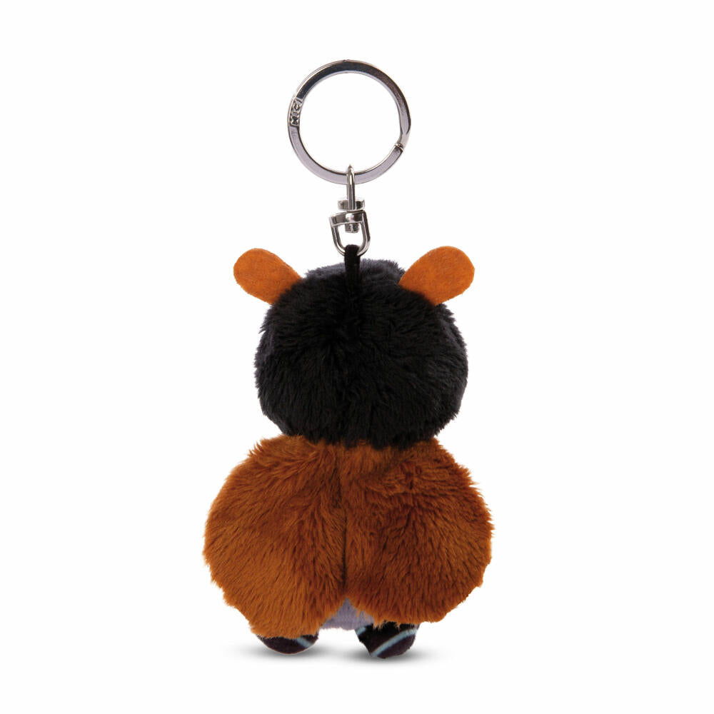 NICI Green Classic Bear Maybug Bille Keyring, Key Pendant, Lucky Charm, 10 cm, 48771