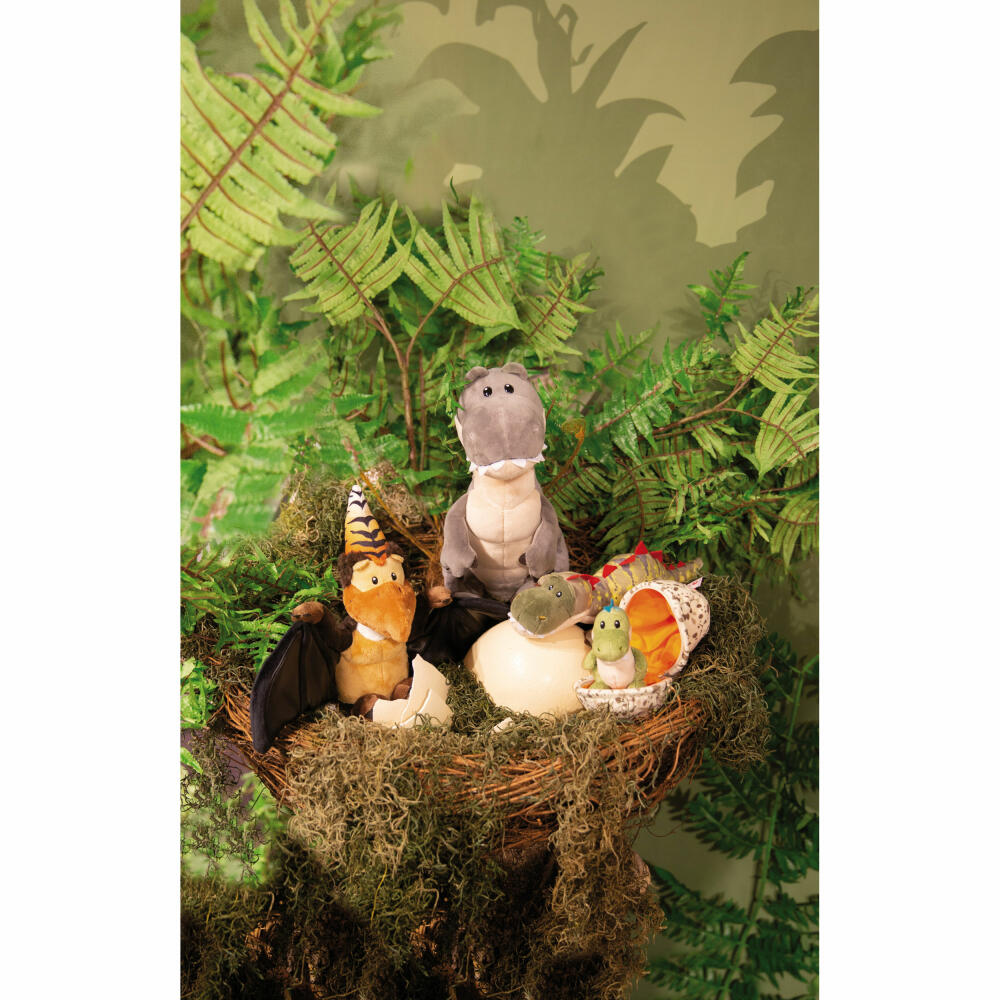 NICI Green Dinos Dino Orny Flying, Cuddly Toy, Plush Toy, Stuffed Toy, 17 cm, 48808