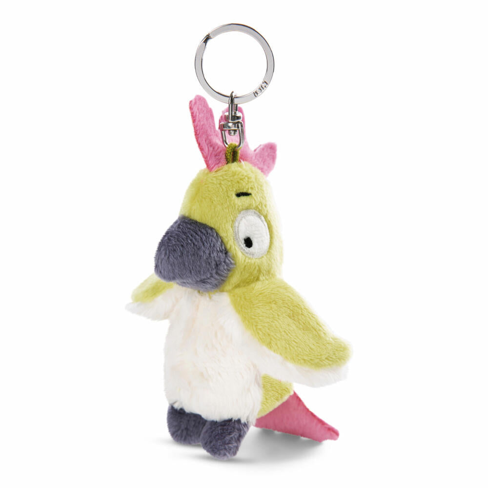 NICI Green Spring Summer Kakadu Jaya Keyring, Key Pendant, Lucky Charm, 10 cm, 48951