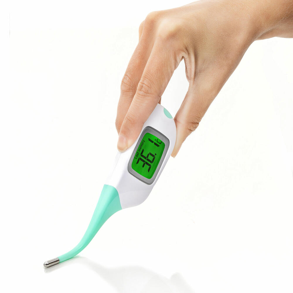reer ColourTemp fever thermometer with large display, digital thermometer, fever measuring device, temperature measurement, 98030