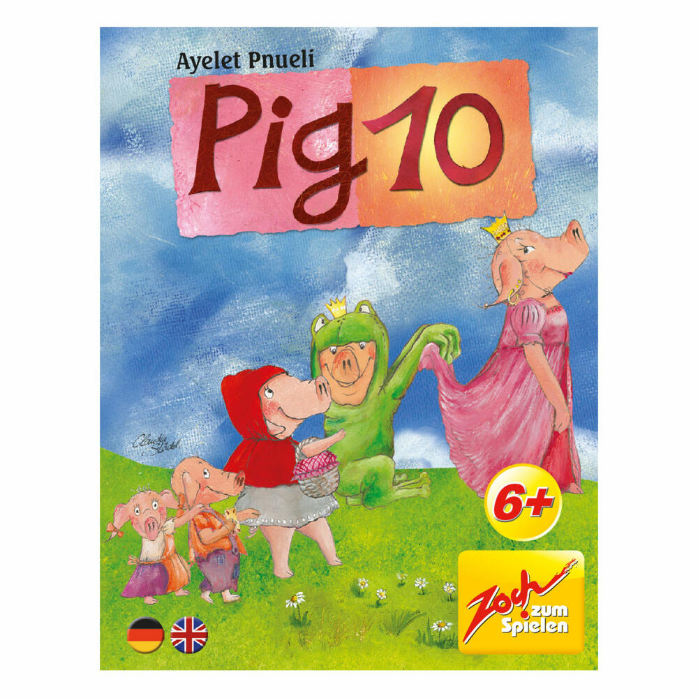 Zoch Pig 10, arithmetic game, puzzle game, card game, children's game, board game, 601105052