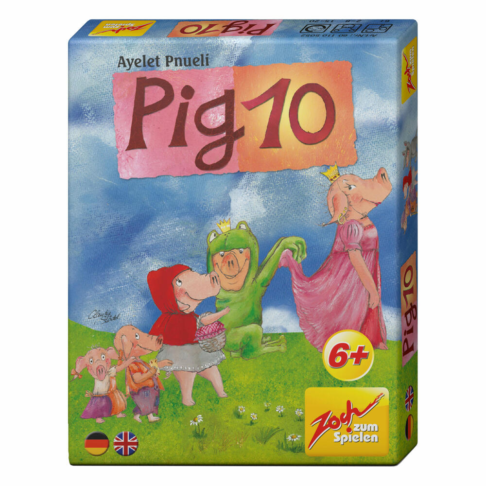 Zoch Pig 10, arithmetic game, puzzle game, card game, children's game, board game, 601105052