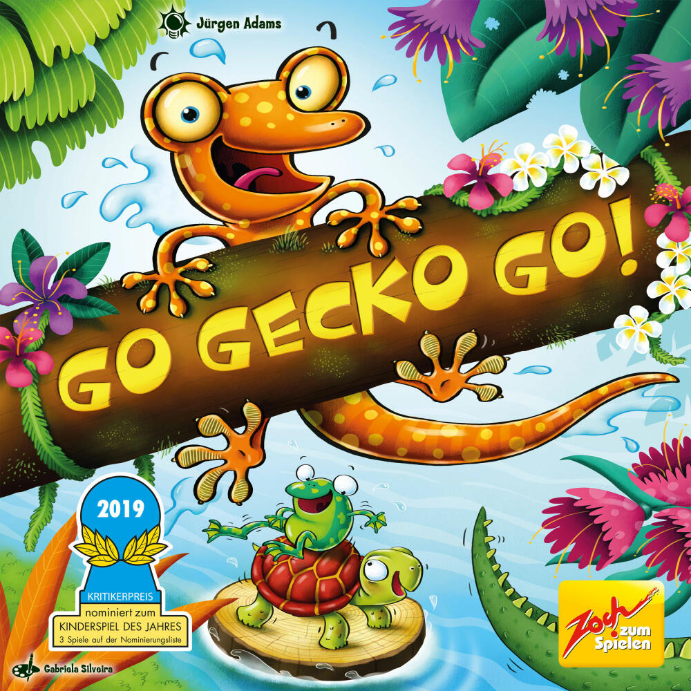 Zoch Go Gecko Go, Kinderspiel, Brettspiel, Gesellschaftsspiel, Familienspiel, Kinder Spiel, 601105129