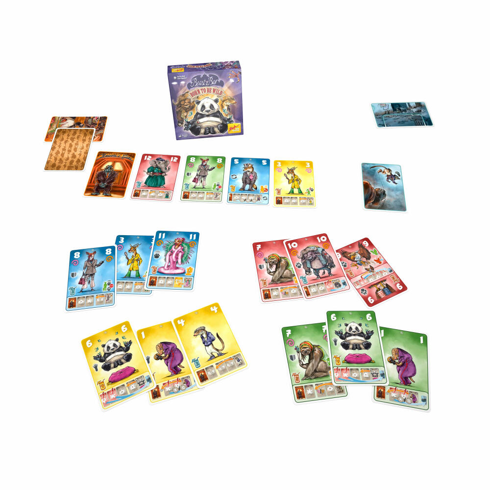 Zoch Beasty Bar Born To Be Wild, card game, board game, family game, children's game, game, from 8 years, 601105143