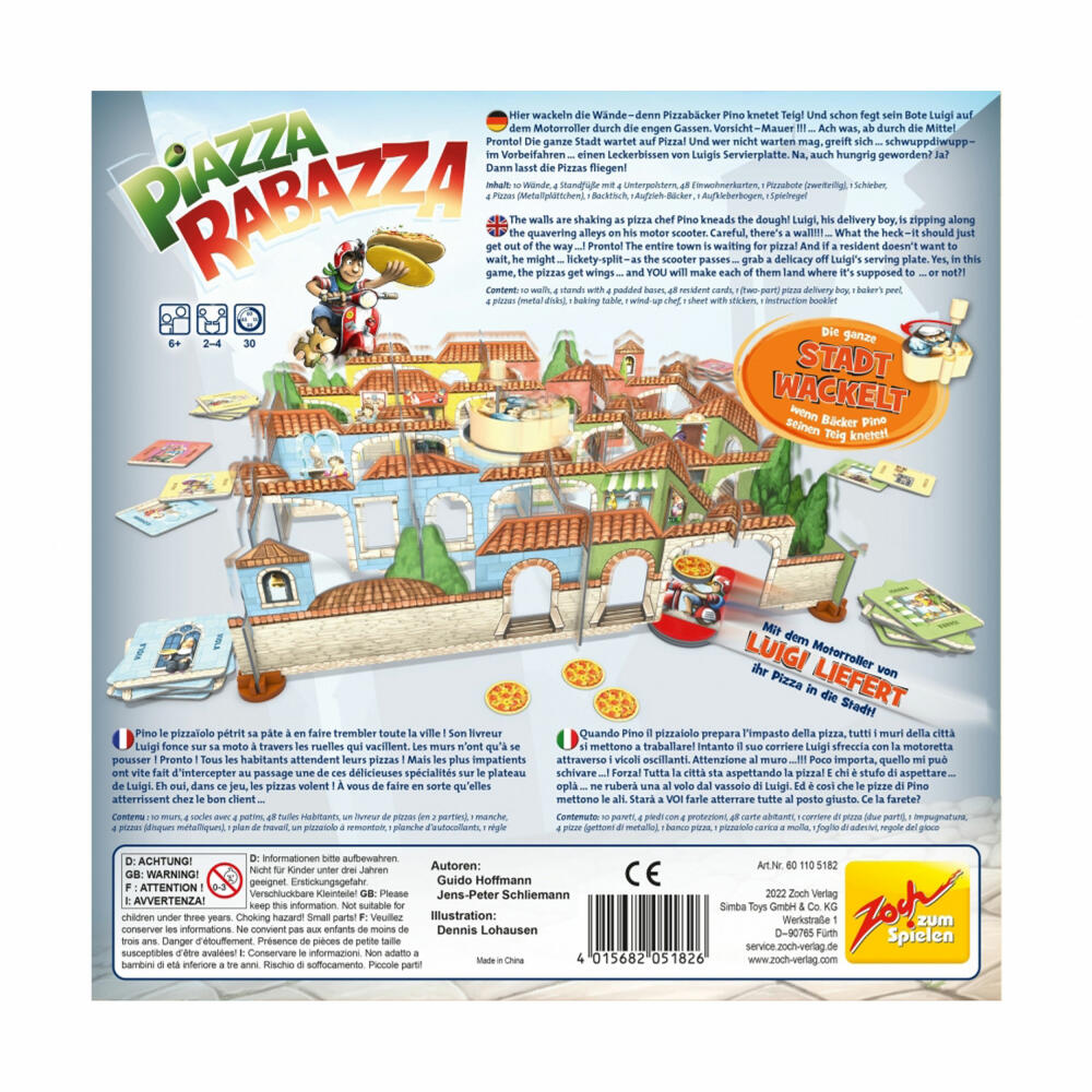 Zoch Piazza Rabazza, children's game, family game, concentration game, from 6 years, 601105182